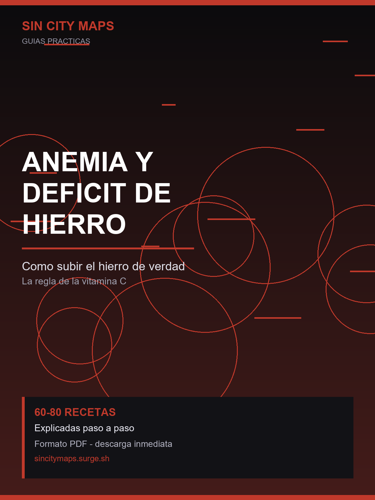 Anemia y déficit de hierro: la guía para subirlo de verdad — portada del ebook