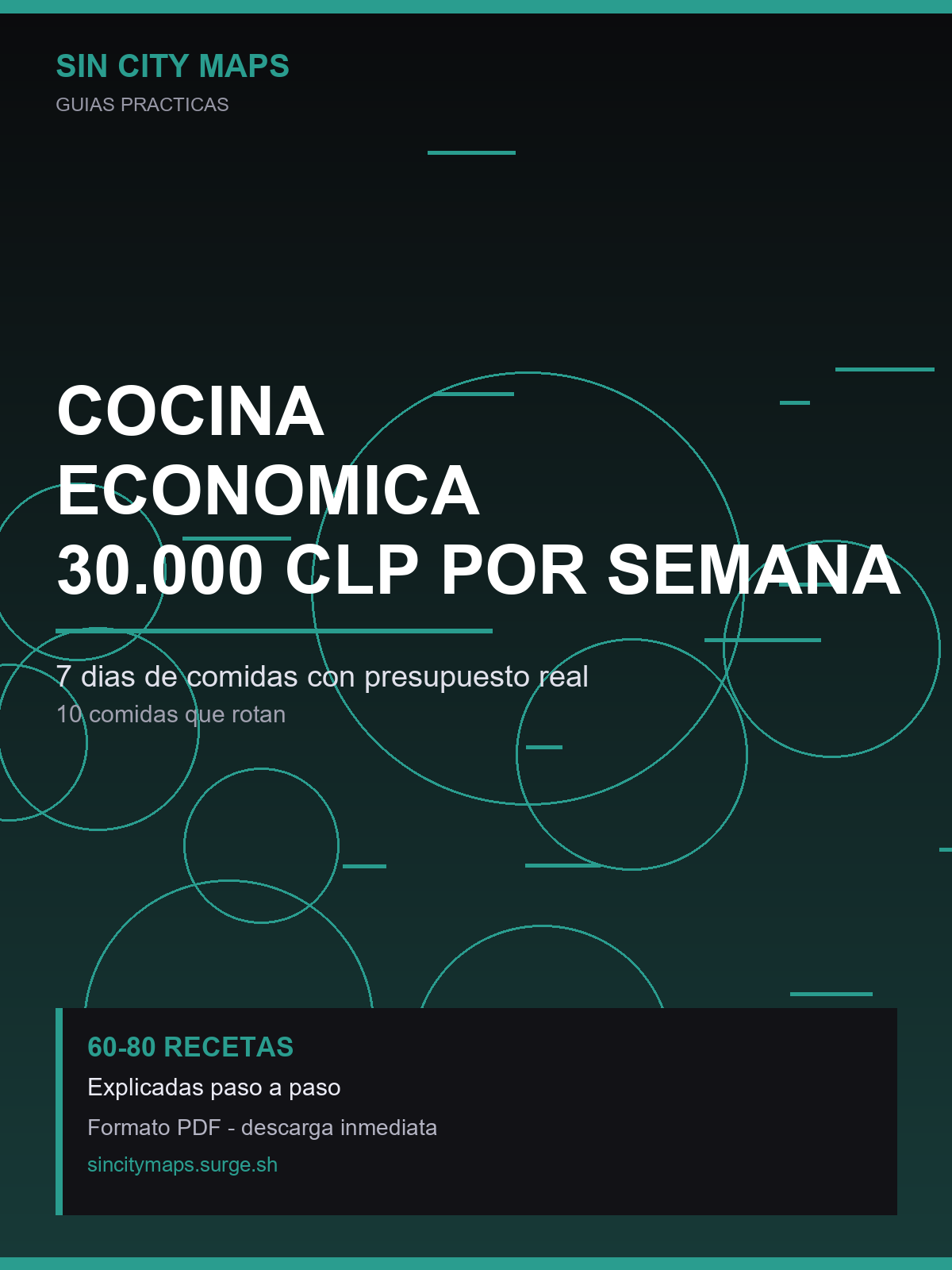 Cocina económica: 30.000 CLP por semana — portada del ebook
