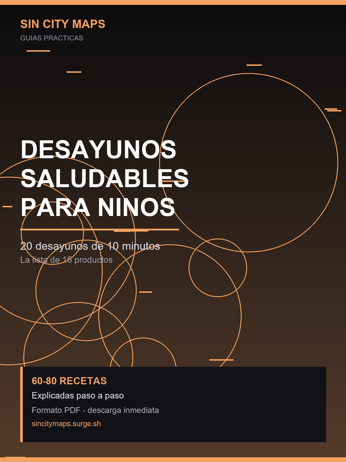 Desayunos saludables para niños: 20 de 10 minutos — portada del ebook