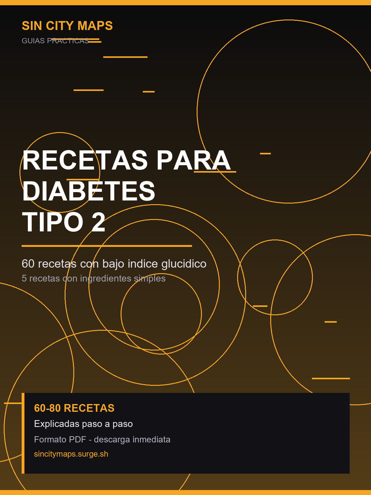 60 recetas para diabéticos (con bajo índice glucídico) — portada del ebook