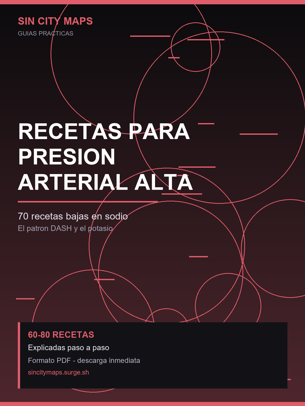 Recetas bajas en sodio para presión arterial alta — portada del ebook