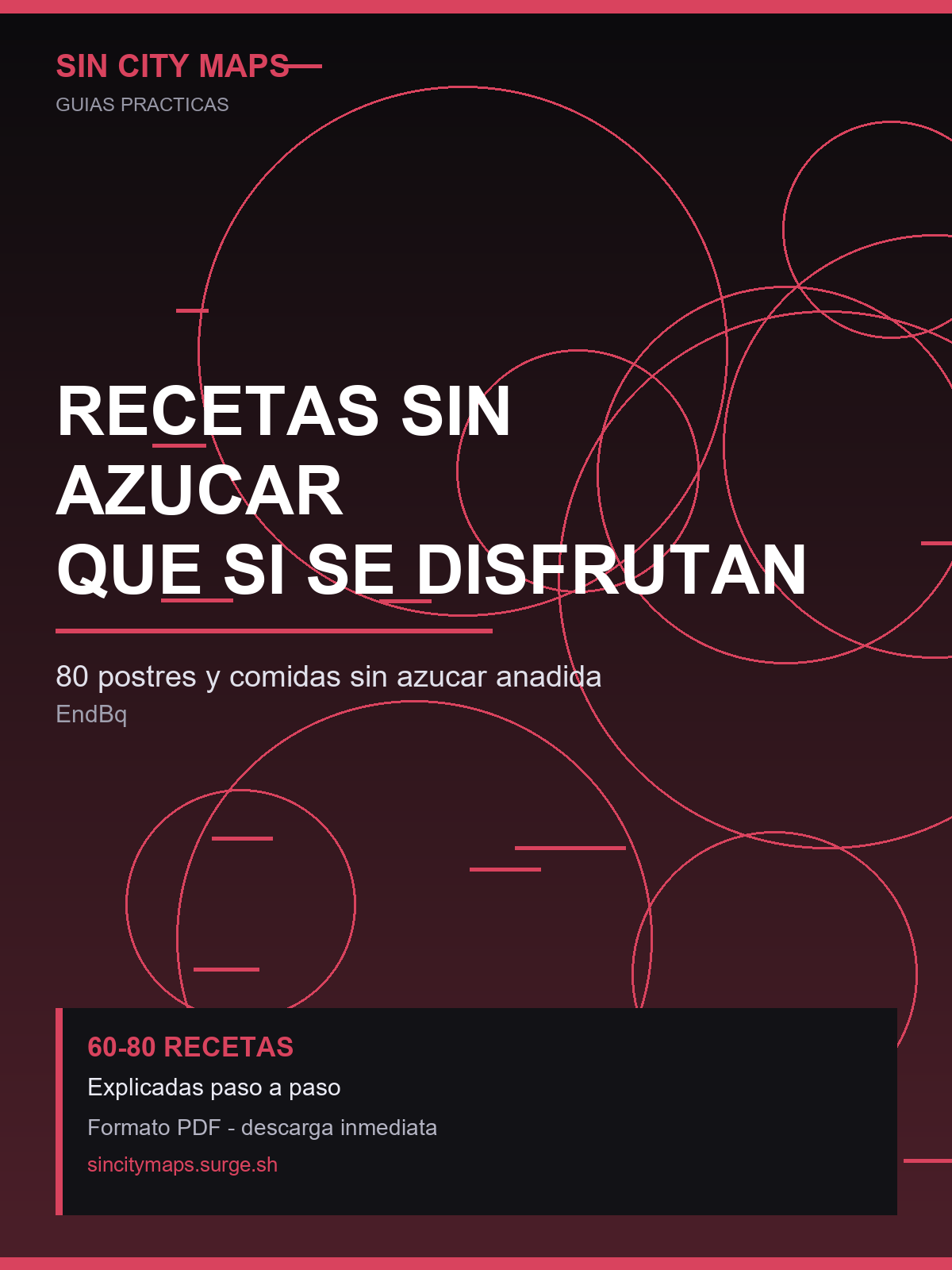 Recetas sin azúcar que sí se disfrutan — portada del ebook