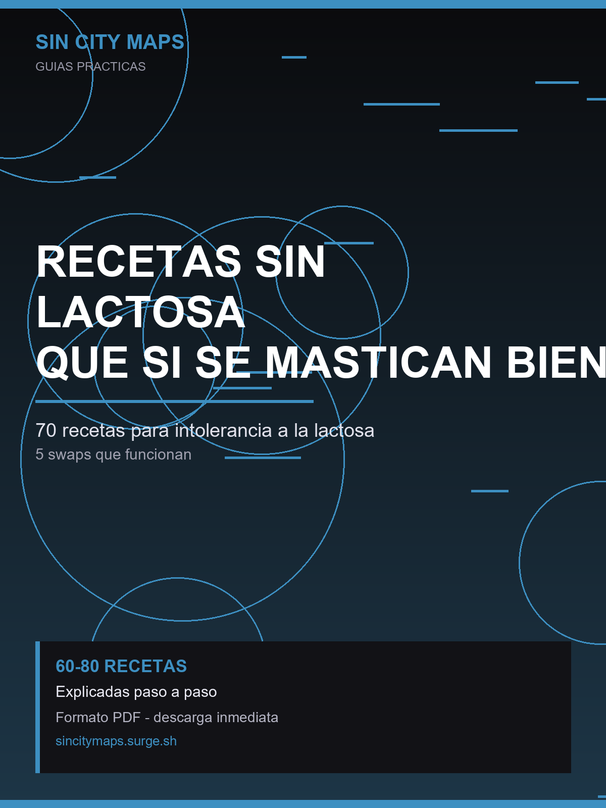 Recetas para intolerantes a la lactosa — portada del ebook
